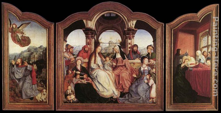 St Anne Altarpiece painting - Quentin Massys St Anne Altarpiece art painting